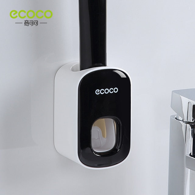Wall Mount Automatic Toothpaste DispenserIntroducing the ECOCO Automatic Toothpaste Dispenser and Toothbrush Holder â the ultimate bathroom accessory for a hassle-free and organized oral care routine. ThiWall Mount Automatic Toothpaste Dispenser