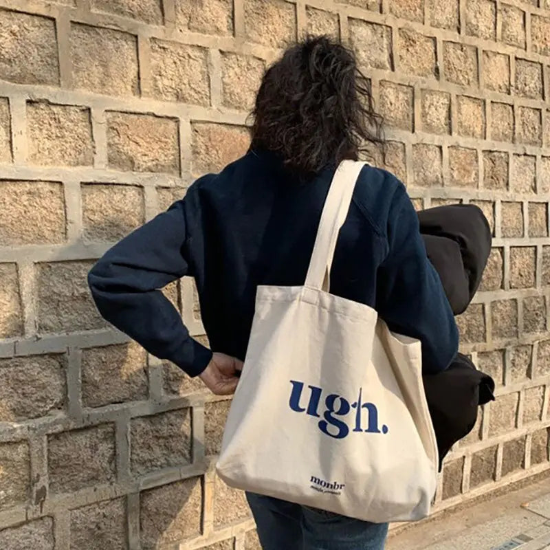 Canvas Letter Fashion Shoulder BagExpress Yourself with the Canvas Letter Fashion Shoulder BagMake a statement with the Canvas Letter Fashion Shoulder Bag. Its stylish design featuring bold letters aCanvas Letter Fashion Shoulder Bag