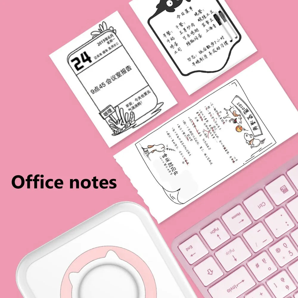 Mini Printer Portable Thermal StickersGet Ready to Experience the Future of Printing with Mini Portable Thermal Stickers Printer!
Key Features:
Thermal Magic: Mini printer employs thermal printing technoMini Printer Portable Thermal Stickers