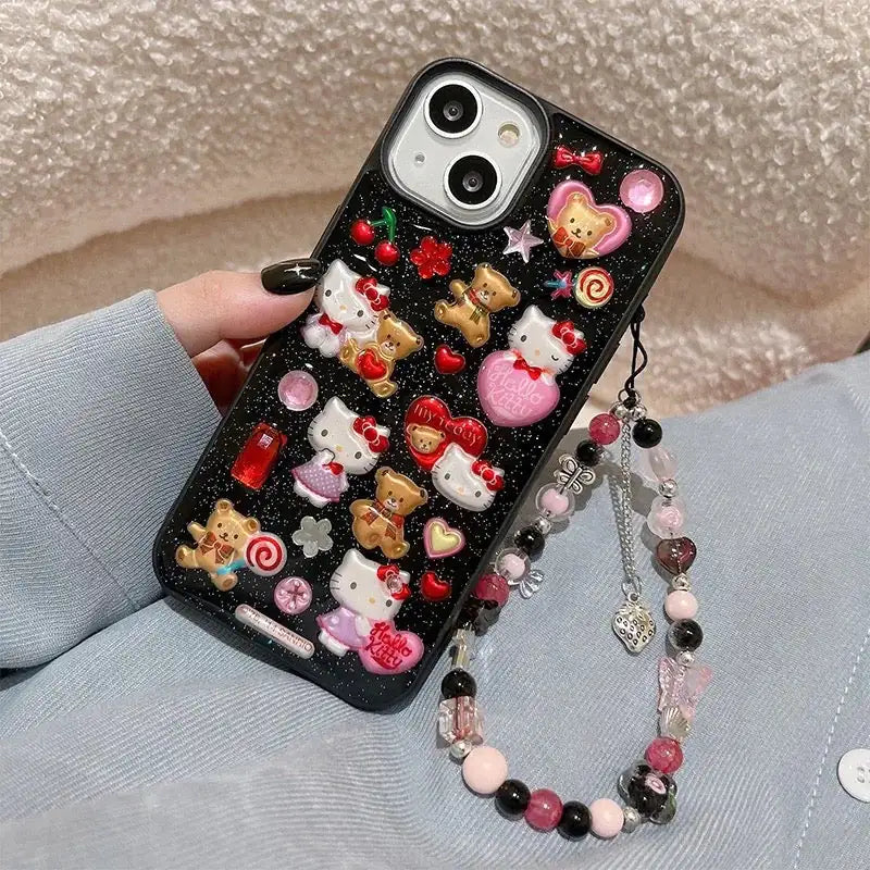 Hello Kitty Multicharm Phone CasesShow Off Your Love for Hello Kitty in StyleYour phone case isn't just a necessity—it's an accessory that lets you express yourself. With these Hello Kitty multicharmKitty Multicharm Phone Cases