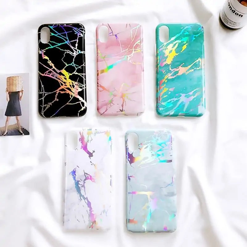 Laser Marble CasesIlluminate Your Style with Laser Marble CasesElevate your phone's protection with our Laser Marble Cases, featuring a captivating blend of marble patterns and laser-Laser Marble Cases