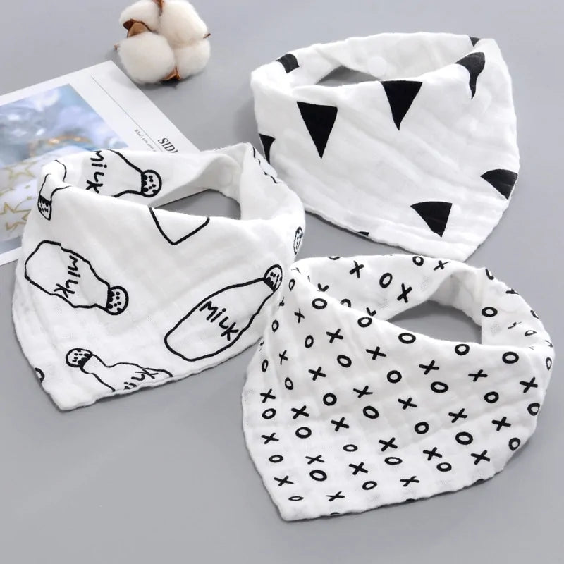Baby BibsUpgrade your baby's mealtime essentials with our premium Baby Bibs, combining practicality with effortless style. These bibs are meticulously crafted from 100% cottoBaby Bibs