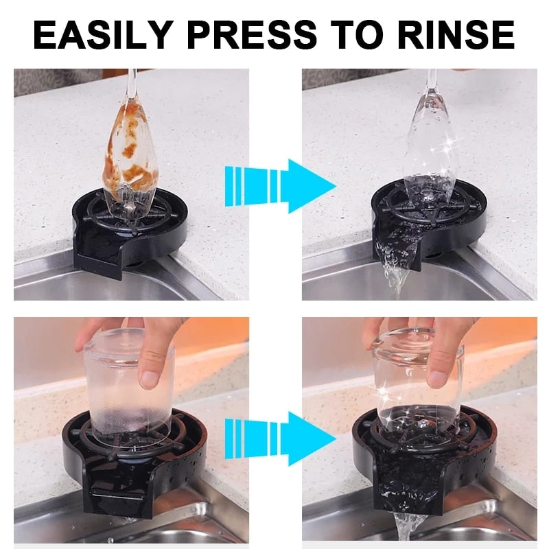 Glass Rinser Automatic Cup WasherFor a quick, easy and efficient way to get your cups and glasses sparkling, the Glass Rinser Automatic Cup Washer is the perfect solution. Whether youâre washing bGlass Rinser Automatic Cup Washer