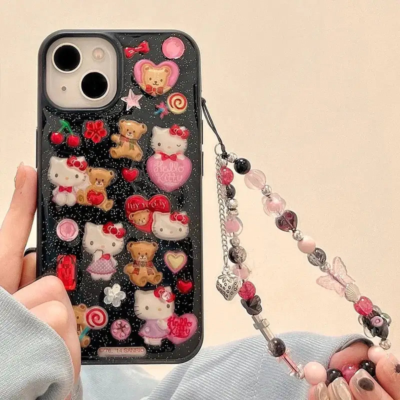 Hello Kitty Multicharm Phone CasesShow Off Your Love for Hello Kitty in StyleYour phone case isn't just a necessity—it's an accessory that lets you express yourself. With these Hello Kitty multicharmKitty Multicharm Phone Cases