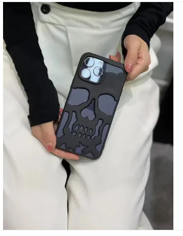 3D Skull Phone Case For I-PhoneElevate your style with our Luxury Plating 3D Skull Phone Case, designed specifically for the iPhone 14 Pro Max, 13, 12, and 11 Plus. This case is the perfect fusion3D Skull Phone Case