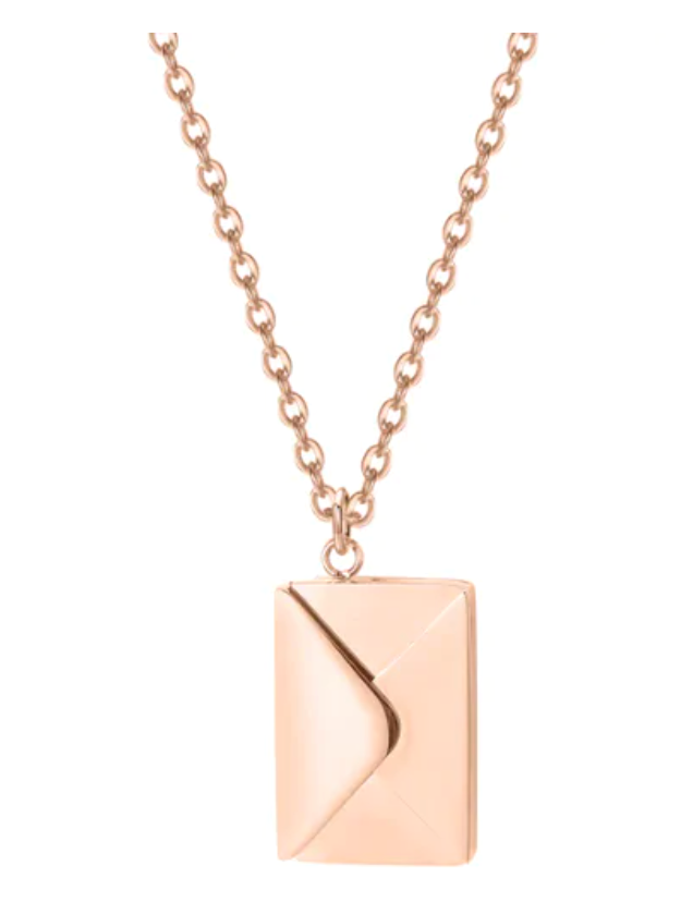 Envelope NecklaceAre you looking for an incomparable, yet meaningful gift to express your love or appreciation? Then look no further â the Envelope Necklace is here to save the dayEnvelope Necklace