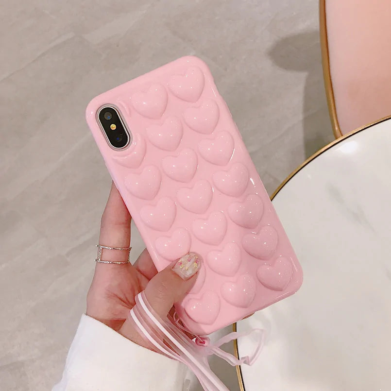 Love Heart Phone Case for PhoneShow Your Love with the 3D Love Heart Phone Case for iPhoneExpress your affection and style with the 3D Love Heart Phone Case for iPhone, featuring an eye-catching dLove Heart Phone Case