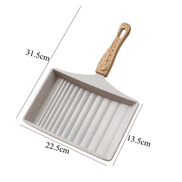 Non-Stick Wave Bottom SaucepanIntroducing the Non-Stick Wave Bottom Tamagoyaki Omelette Saucepan, a versatile frying pan designed specifically for creating delicious and perfectly rolled Japanese-Stick Wave Bottom Saucepan