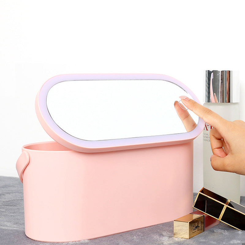 Makeup Organizer BoxThis Makeup Organizer Box is perfect for those who are always on the go! It's portable and adjustable, making it easy to carry with you wherever you go. The built-inMakeup Organizer Box