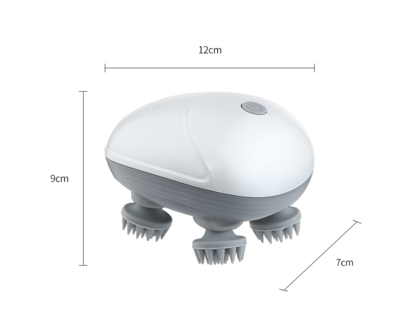 Electric Cat MassagerFeatures:
1. Deep scalp and stress relieving massage: Scalp massager features 4 massage heads with 24 individual nodes and 3D Deep-Kneading, perfectly fits the scalpElectric Cat Massager