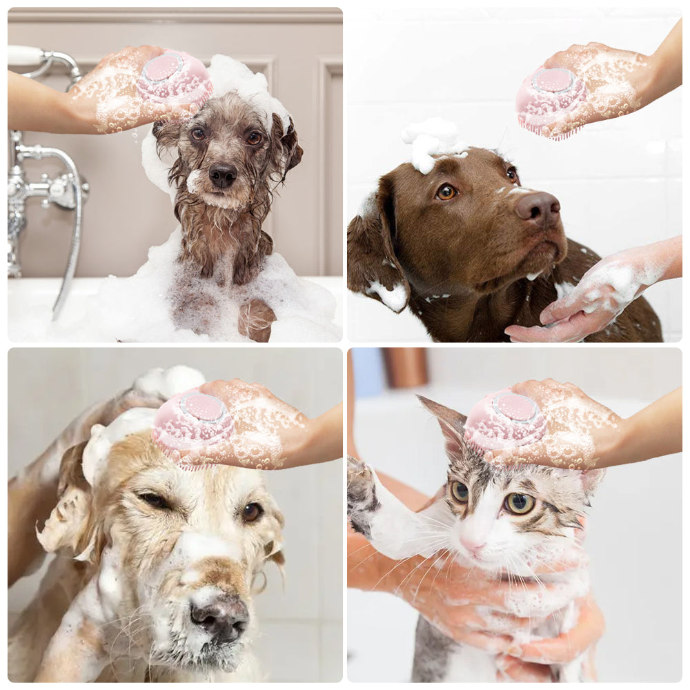 Soft Silicone Dog BrushThe Soft Silicone Dog Brush is the perfect solution for keeping your furry friend clean and well-groomed. Made from soft silicone, this brush is gentle on your pet'sSoft Silicone Dog Brush