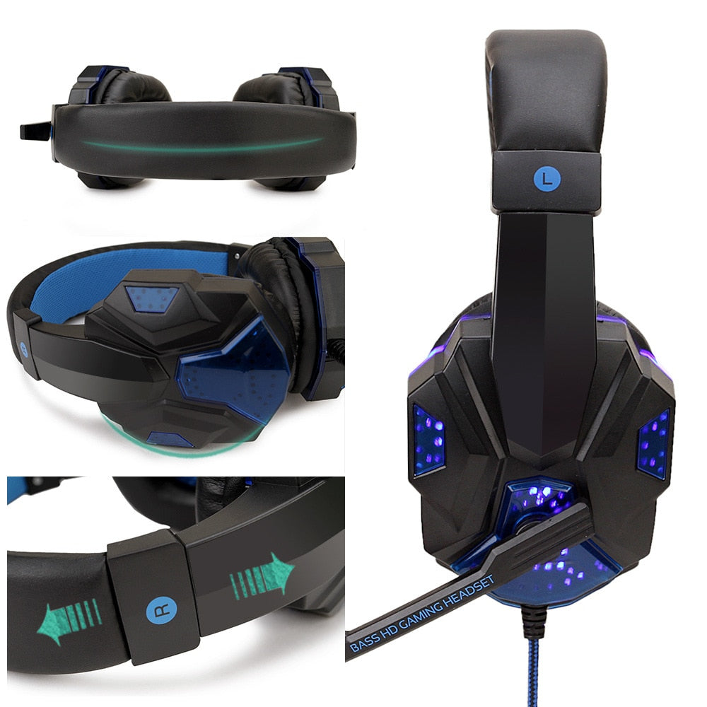 Led Light Wired Gamer HeadsetIntroducing the Led Light Wired Gamer Headset, the perfect addition to any gamer's toolkit. This high-quality headset offers incredible sound quality and noise isolaLed Light Wired Gamer Headset