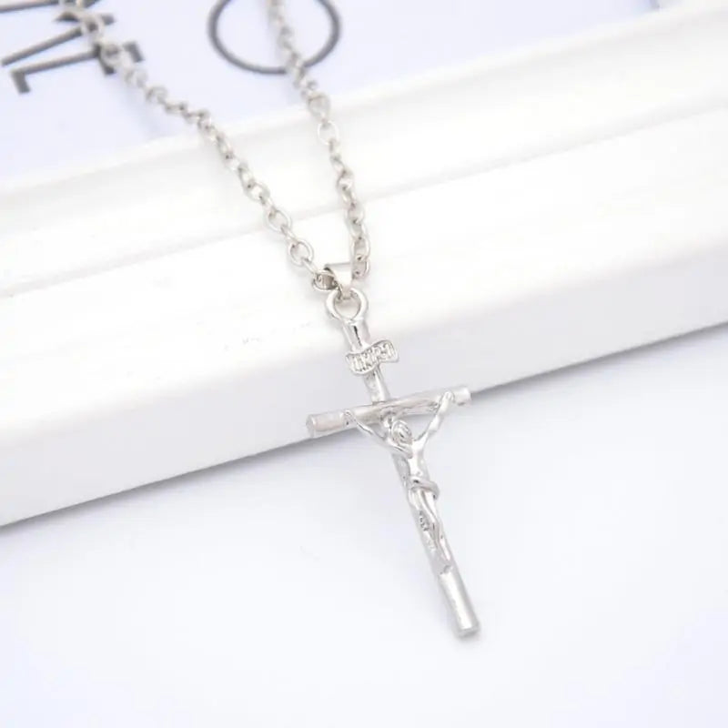 INRI Crucifix Jesus Pendant NecklaceEmbrace Faith and Elegance with the INRI Crucifix Jesus Pendant NecklaceCelebrate your devotion with our INRI Crucifix Jesus pendant necklace. Crafted with reverenceINRI Crucifix Jesus Pendant Necklace