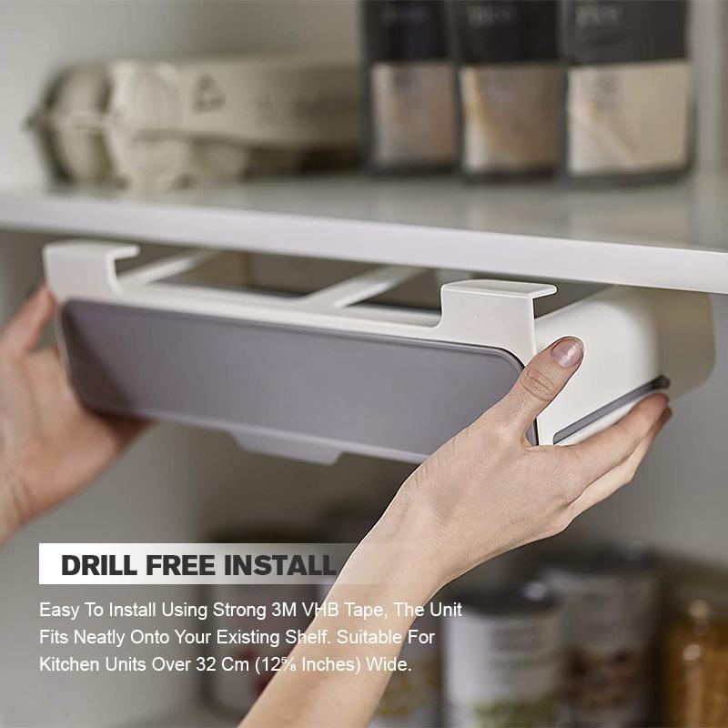 Kitchen Self-Adhesive Wall-Mounted Spice OrganizerIntroducing the Kitchen Self-Adhesive Wall-Mounted Spice Organizer - the perfect way to make use of unused space beneath your kitchen shelves and keep your spices orKitchen