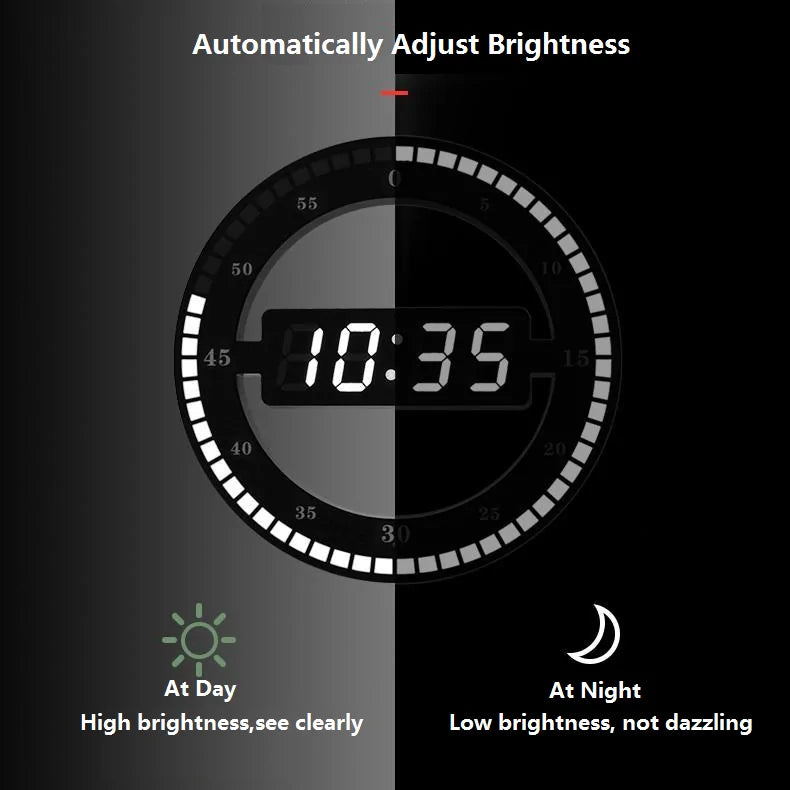 Digital Wall ClockUpgrade your timekeeping game with our LED Digital Wall Clock! Sleek, modern, and oh-so-convenient, this clock is the perfect addition to any home or office. With itDigital Wall Clock