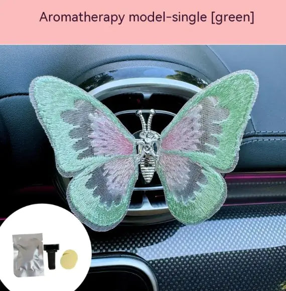 Moving Embroidery Butterfly Car Accessories### Product Description: Moving Embroidery Butterfly Center Console Air Outlet Decoration – Healing Series Car Accessories**Overview:**Transform your vehicle’s interMoving Embroidery Butterfly Car Accessories