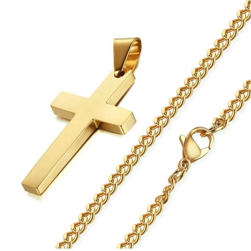 Cross NecklaceIntroducing our stunning collection of cross necklaces! Each piece in this line is expertly crafted from the finest titanium, stainless steel, and other high-qualityCross Necklace