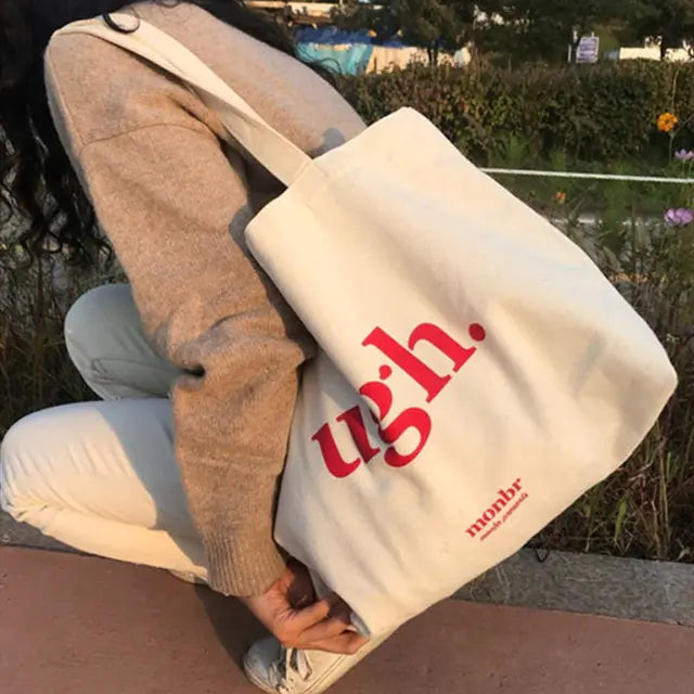 Canvas Letter Fashion Shoulder BagExpress Yourself with the Canvas Letter Fashion Shoulder BagMake a statement with the Canvas Letter Fashion Shoulder Bag. Its stylish design featuring bold letters aCanvas Letter Fashion Shoulder Bag