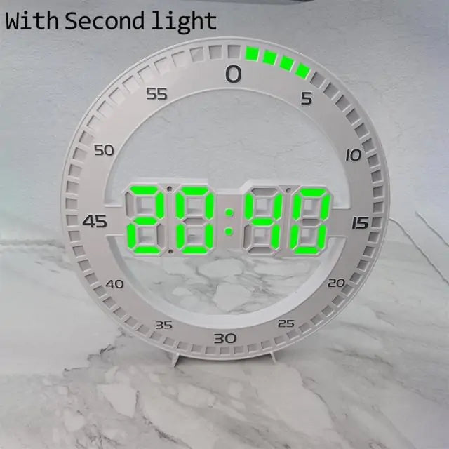 Digital Wall ClockUpgrade your timekeeping game with our LED Digital Wall Clock! Sleek, modern, and oh-so-convenient, this clock is the perfect addition to any home or office. With itDigital Wall Clock