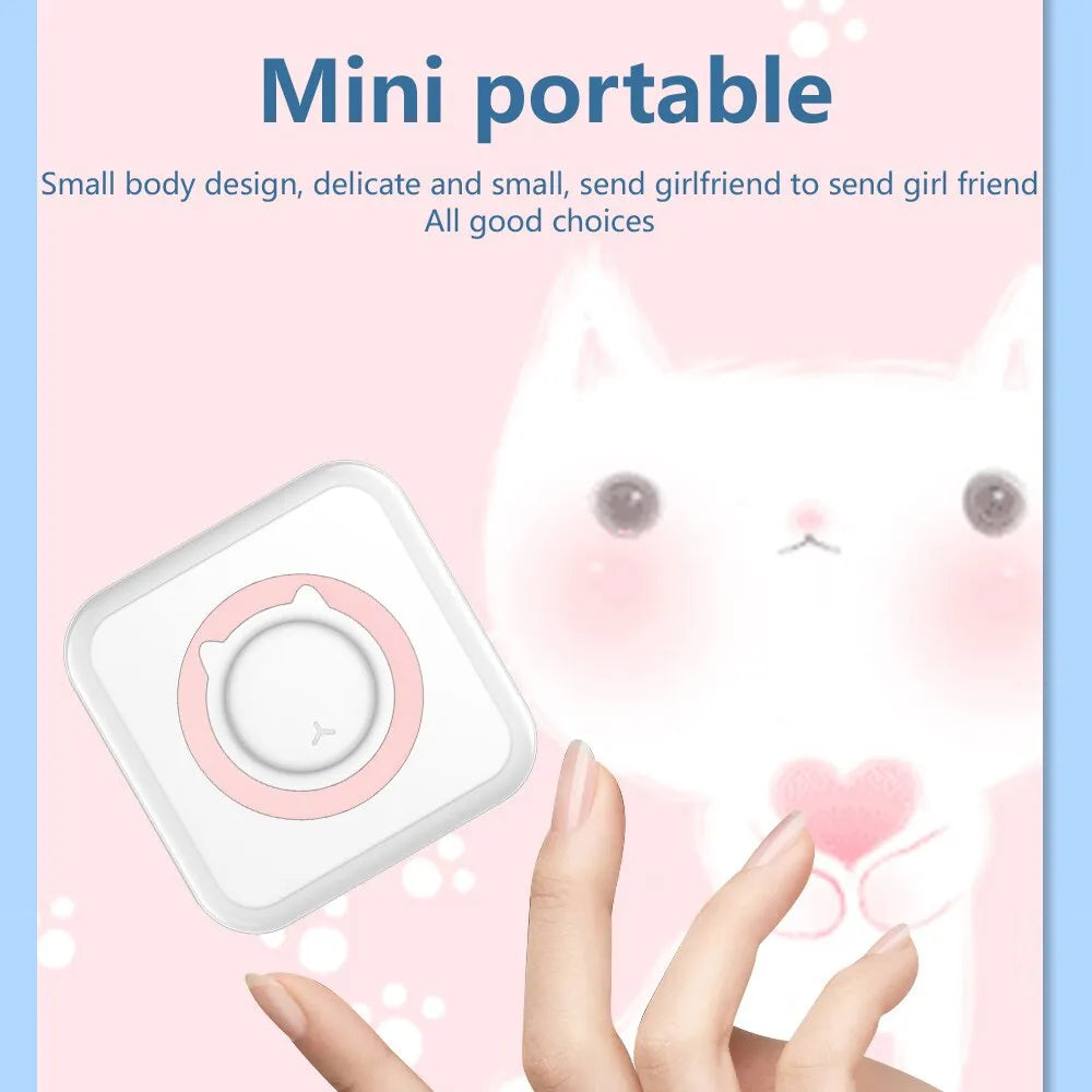 Mini Printer Portable Thermal StickersGet Ready to Experience the Future of Printing with Mini Portable Thermal Stickers Printer!
Key Features:
Thermal Magic: Mini printer employs thermal printing technoMini Printer Portable Thermal Stickers