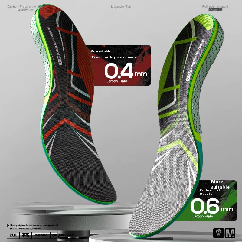 Marathon Racing InsolesSpecifically designed for marathon and long-distance running
Real carbon fiber base for speed and energy rebound
Lightweight and breathable to keep feet comfortable
Marathon Racing Insoles