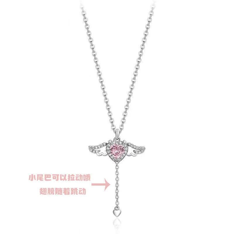Heart Wings NecklaceMake a statement this season with our Heart Wings Necklace. This stunning piece of jewelry is designed to evoke love and emotion with its elegant heart and wings desHeart Wings Necklace