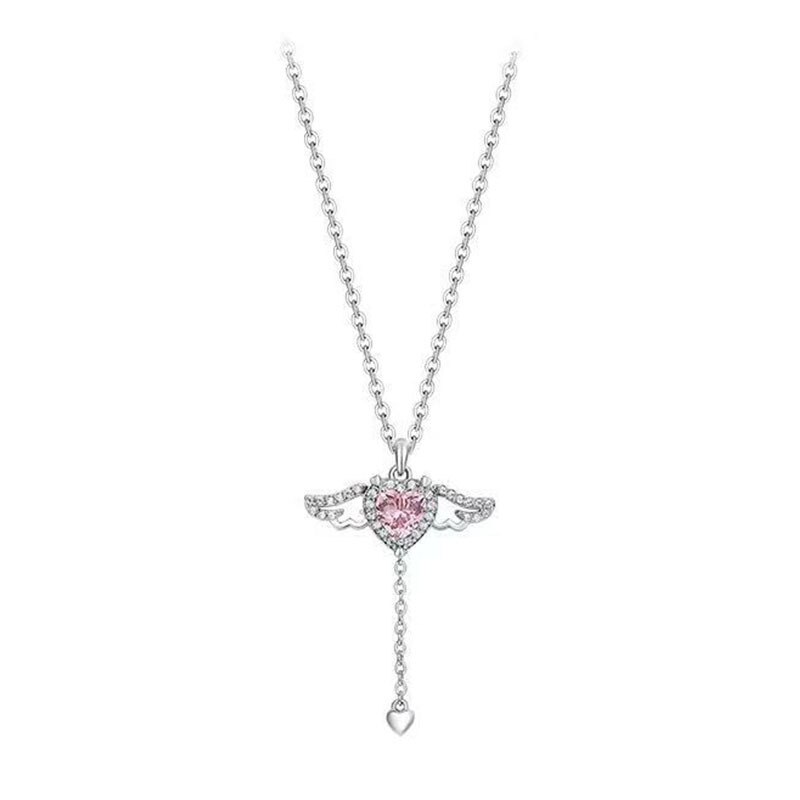 Heart Wings NecklaceMake a statement this season with our Heart Wings Necklace. This stunning piece of jewelry is designed to evoke love and emotion with its elegant heart and wings desHeart Wings Necklace