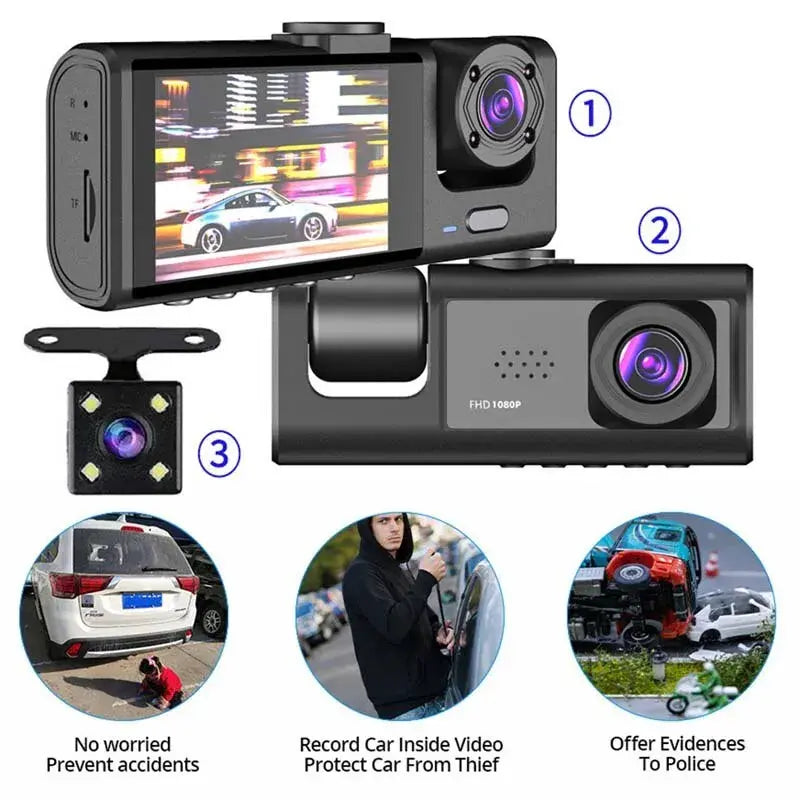 Dash Cam With Night VisionCapture Every Moment Clearly With this dash cam’s IR night vision and 1080P resolution, you can record every detail of your drive, even in low-light conditions. EnsuDash Cam