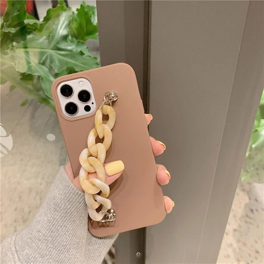 Marble Stone Wrist Chain Cases for iPhoneElegant Protection, Timeless StyleElevate your iPhone with Marble Stone Wrist Chain Cases. Combining luxurious marble aesthetics with a practical wrist chain, these Marble Stone Wrist Chain Cases