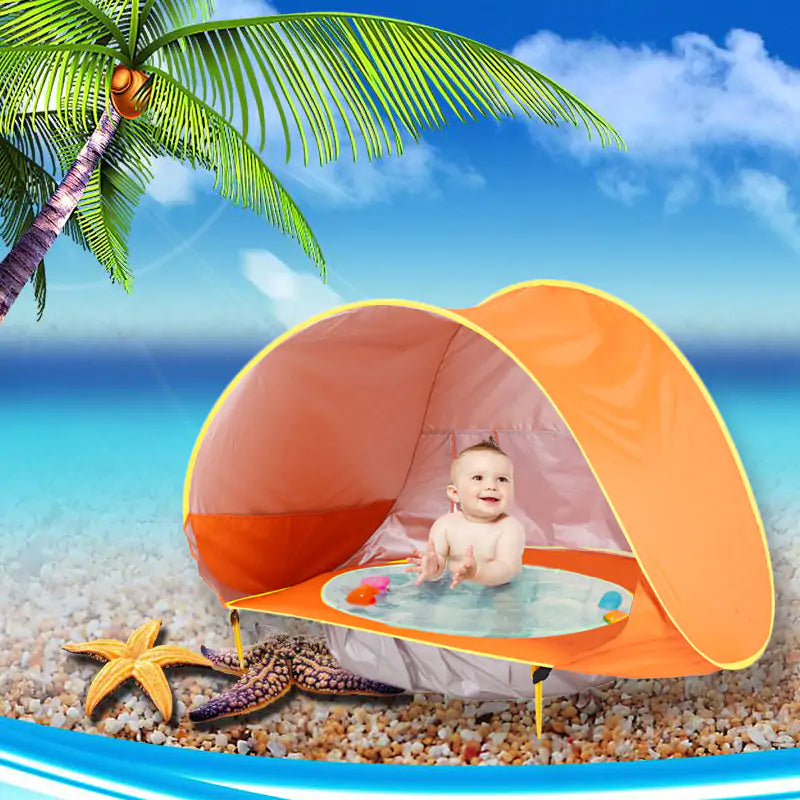 Baby Beach TentUltimate Sun Protection:Keep your little one safe from harmful UV rays with our Baby Beach Tent. Featuring UPF 50+ fabric, it provides superior sun protection, ensurBaby Beach Tent