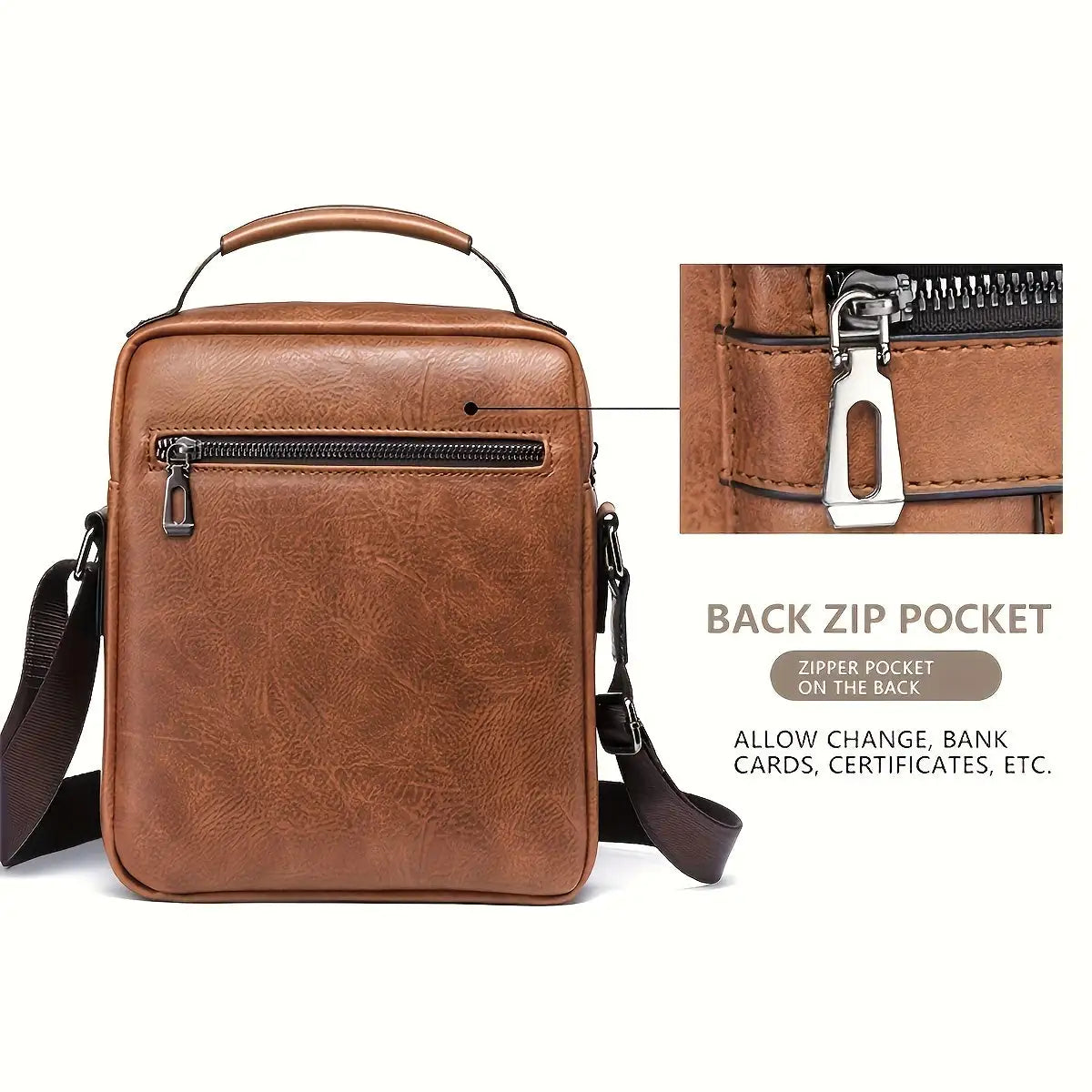 Men's Messenger BagTransform your daily routine into a seamless blend of professionalism and style with our versatile messenger bag designed for men. Crafted from high-quality PU leathMessenger Bag