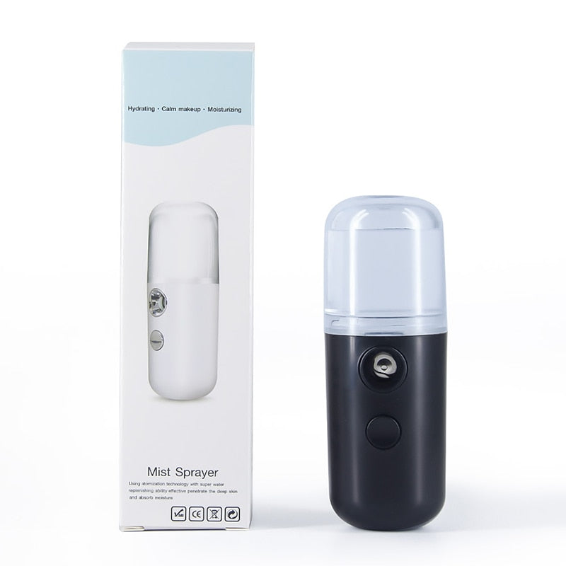 Nano Mist Facial Sprayer Beauty Instrument USB Face Steamer MoisturiziDescription:
100% new high qualityIt can be used to keep the face, body, antistatic and moisturizing.The liquid in the water tank becomes a -level mist that is more Nano Mist Facial Sprayer Beauty Instrument USB Face Steamer Moisturizing Beauty
