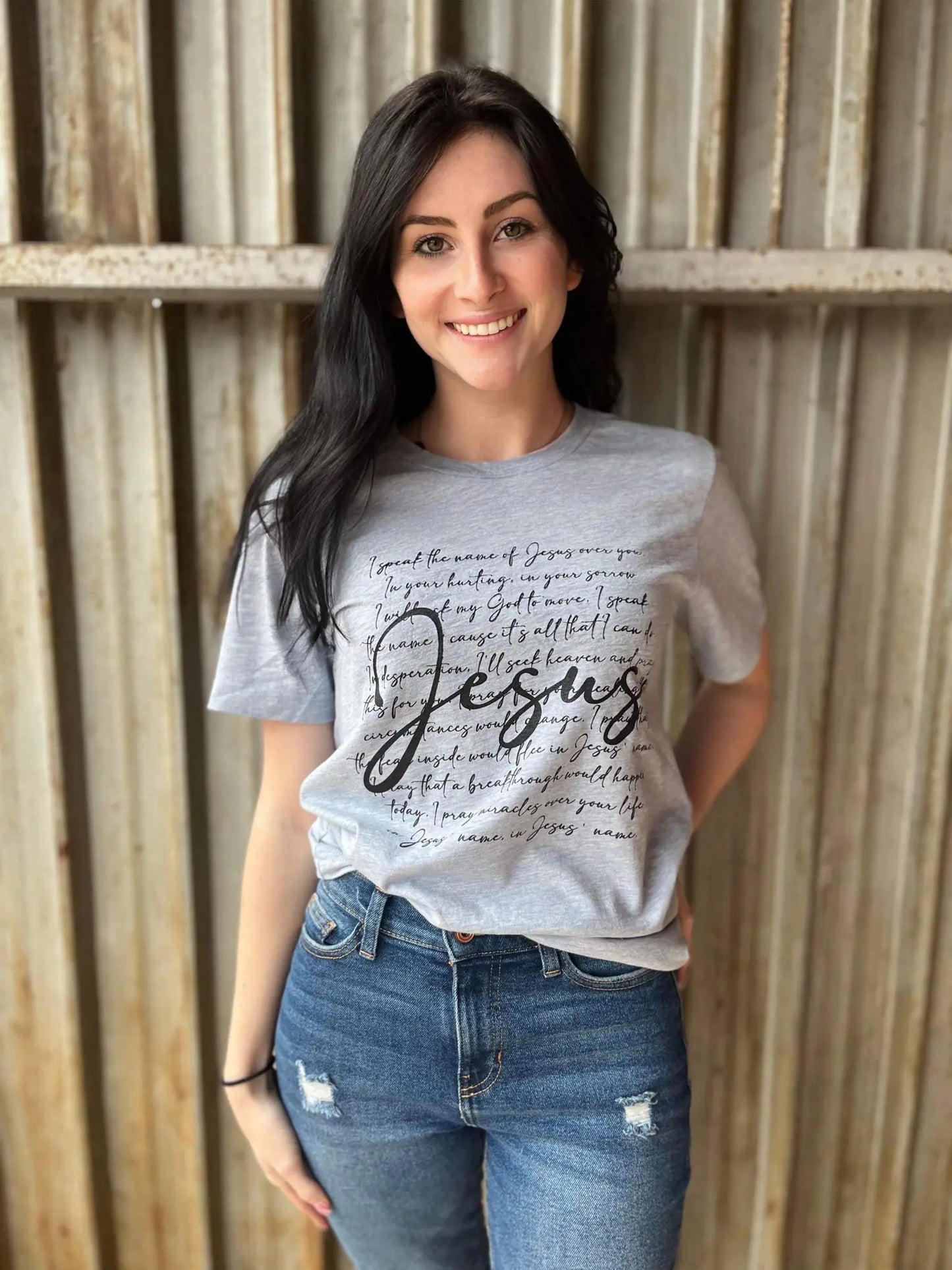 I Speak The Name of JesusHow beautiful is this, ladies! This is PERFECT for Easter, and even better that you can wear it all year round!Speak