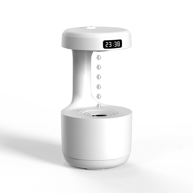 LED  Water Drop Humidifier DiffuserIntroducing the 800ml LED Clock Display Water Drop Humidifier Diffuserâthe perfect addition to any home. Our advanced design features time display with an interactLED Water Drop Humidifier Diffuser