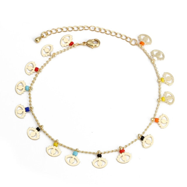 Charm BraceletIntroducing the Charm Bracelet! This beautiful bracelet is made of high quality materials, including copper, pearls, and natural stones. It's the perfect accessory tCharm Bracelet