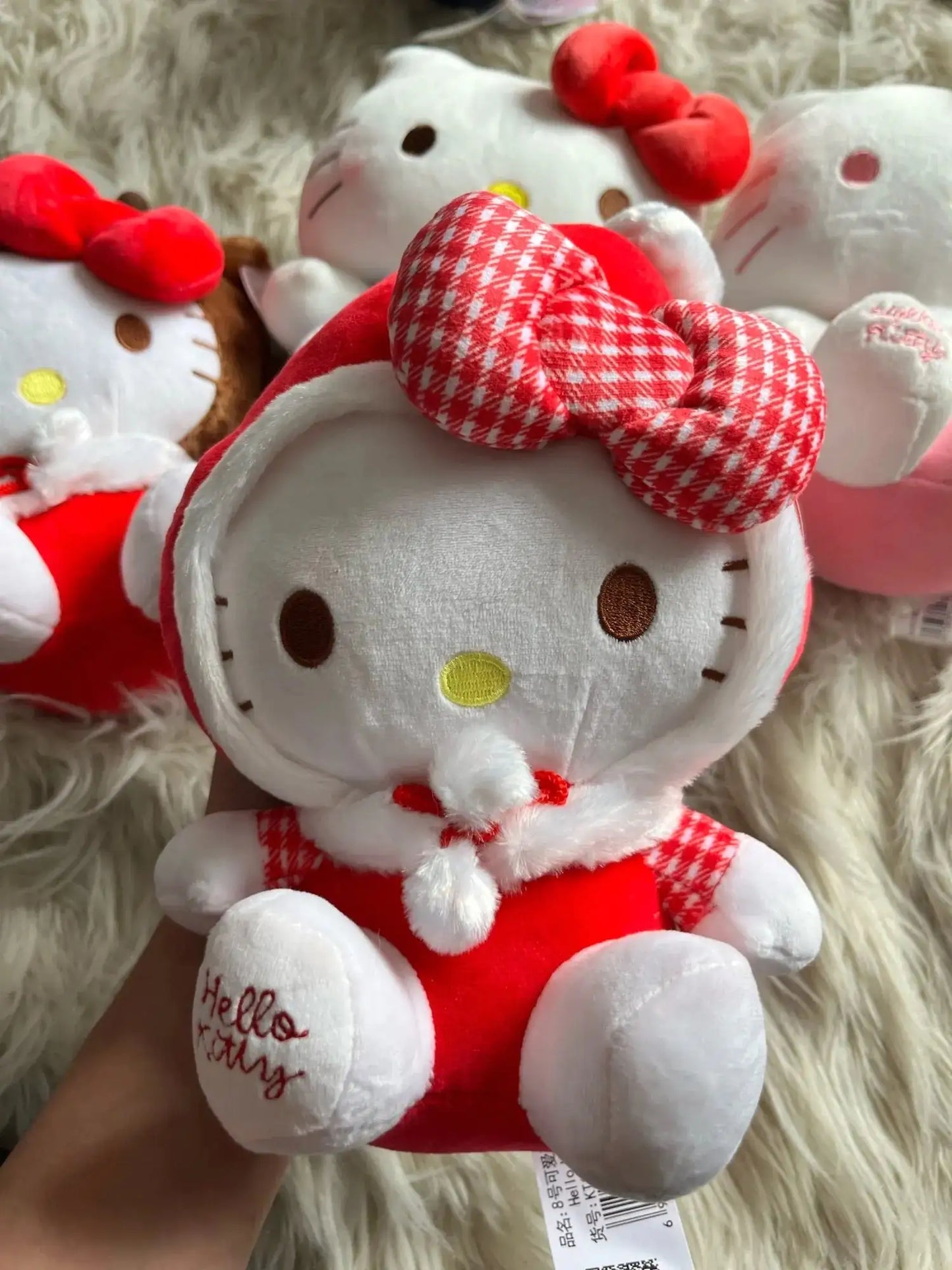 Hello Kitty Christmas Santa Reindeer PlushiesBring Holiday Cheer with Hello Kitty PlushiesCelebrate the season with the adorable Hello Kitty Christmas Santa Reindeer Plushies. These festive plushies are perfectKitty Christmas Santa Reindeer Plushies