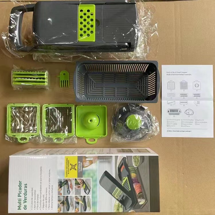 Vegetable Chopper KitchenRevolutionize your kitchen experience with our versatile Vegetable Chopper Slicer, a true multitasking marvel. This 10-piece set equips you with the essential tools Vegetable Chopper Kitchen