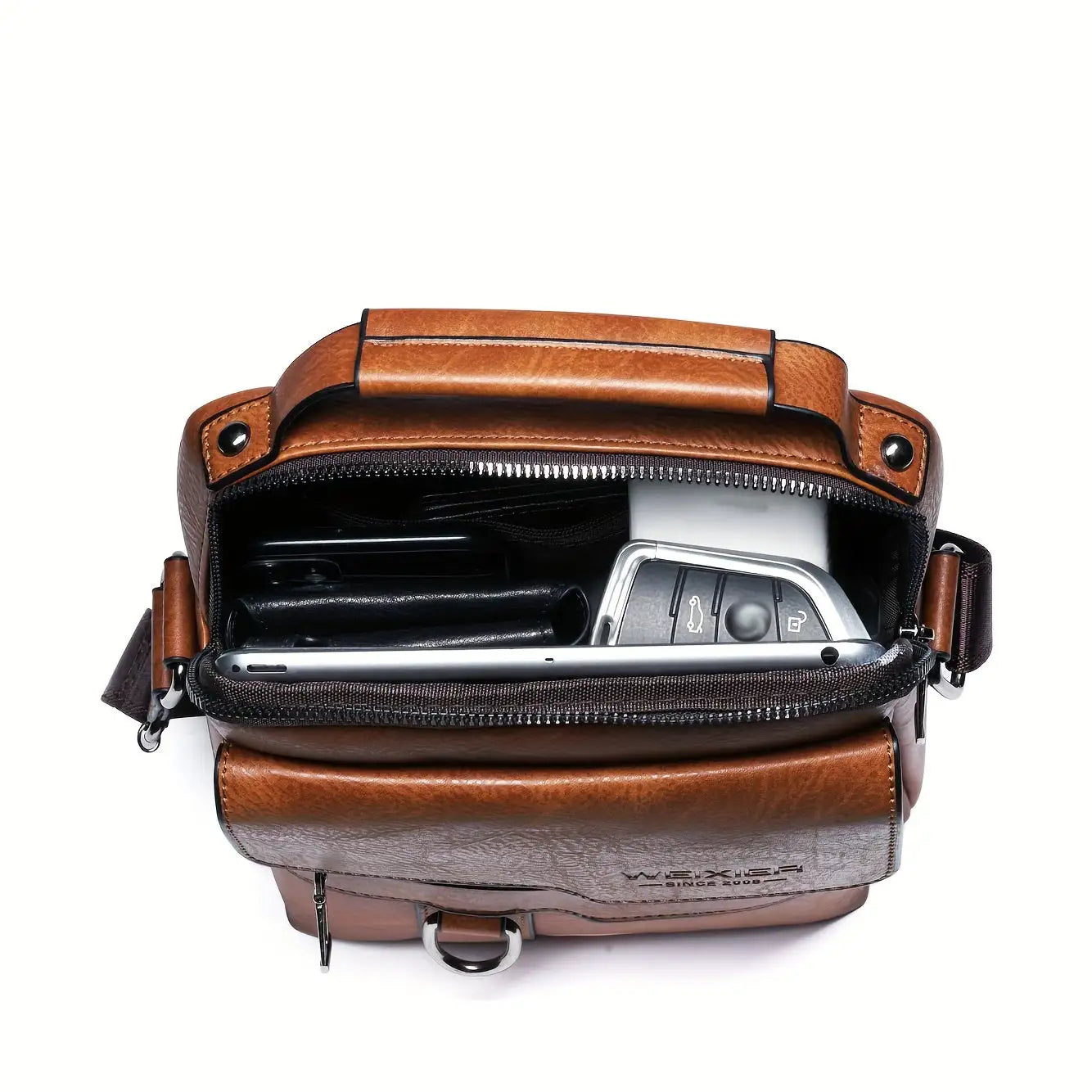 Men's Messenger BagTransform your daily routine into a seamless blend of professionalism and style with our versatile messenger bag designed for men. Crafted from high-quality PU leathMessenger Bag