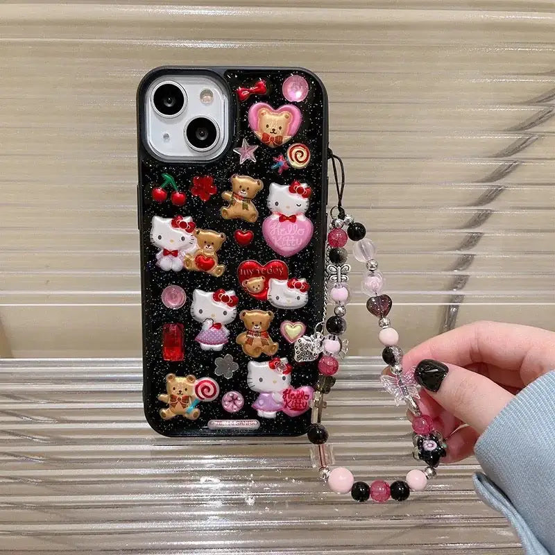 Hello Kitty Multicharm Phone CasesShow Off Your Love for Hello Kitty in StyleYour phone case isn't just a necessity—it's an accessory that lets you express yourself. With these Hello Kitty multicharmKitty Multicharm Phone Cases