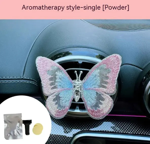 Moving Embroidery Butterfly Car Accessories### Product Description: Moving Embroidery Butterfly Center Console Air Outlet Decoration – Healing Series Car Accessories**Overview:**Transform your vehicle’s interMoving Embroidery Butterfly Car Accessories
