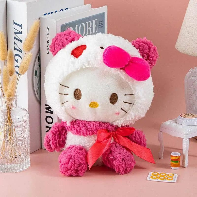 Sanrio Plushies with OutfitsBrighten your day with our delightful Sanrio Plushies with Outfits!These adorable creatures are the perfect companions to infuse your life with cuteness and joy. CraSanrio Plushies