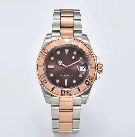 Men's Luxury Automatic Watch with Sapphire & Stainless SteelStainless steel case
41mm diameter, 13mm thickness
20mm band width
28.5mm dial diameter
Sapphire glass mirrorLuxury Automatic Watch