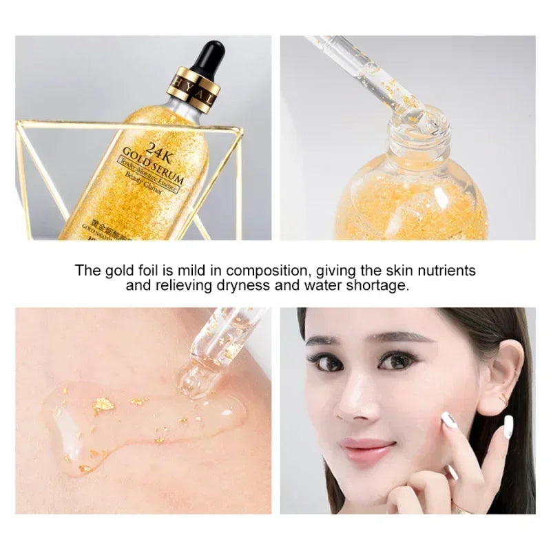 24k Gold Face Serum Brightening Skin Care Products Hyaluronic Acid Nia24k Gold Face Serum Brightening Skin Care Products Hyaluronic Acid Niacinamide Facial Nourish Smooth Care Beauty Health