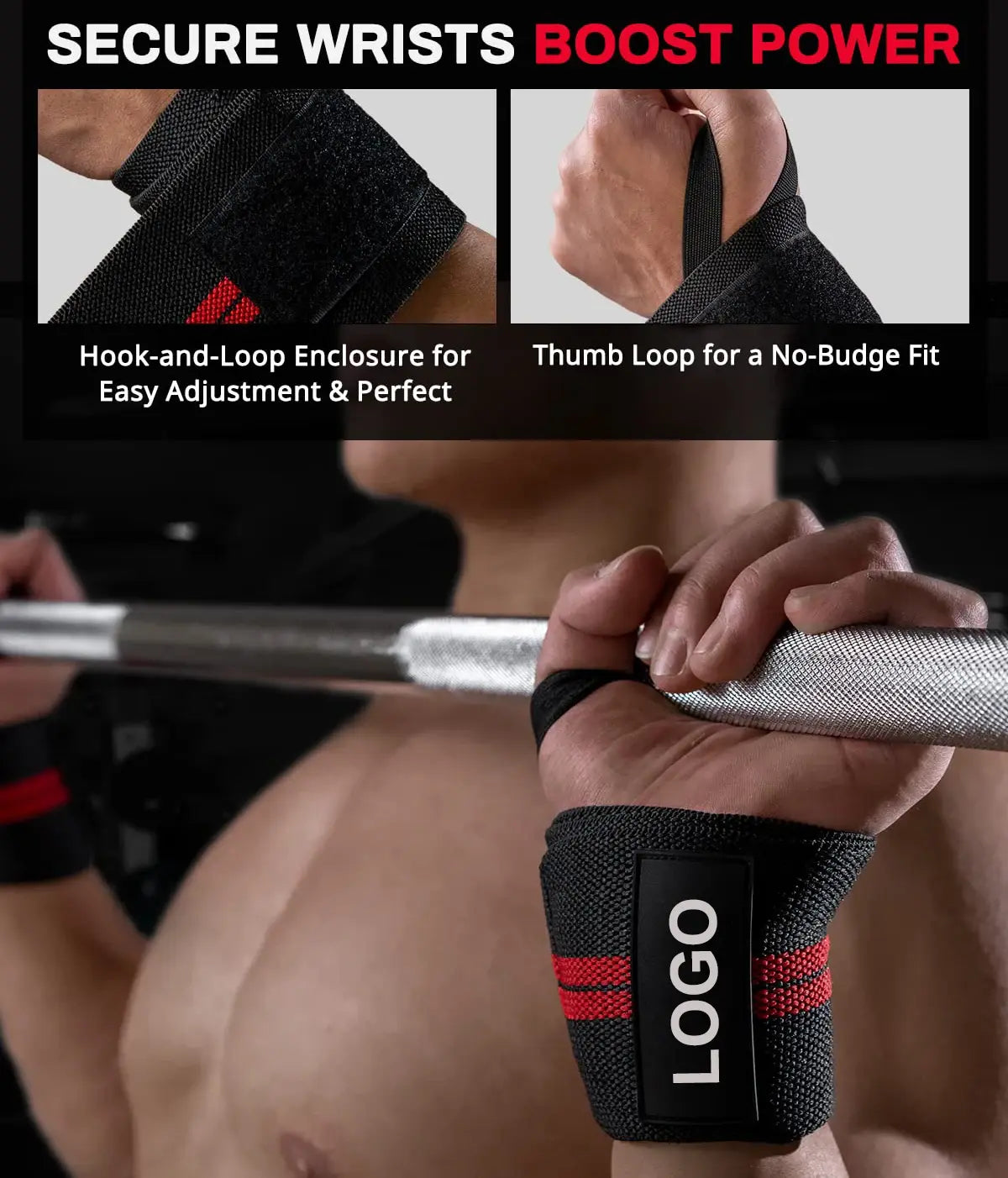 Extra Strength Wristband SupportsBoost Your Lifts with Extra Strength Wristband SupportsStep up your weightlifting game with our wristband supports featuring extra strength lifting straps. These fitExtra Strength Wristband Supports