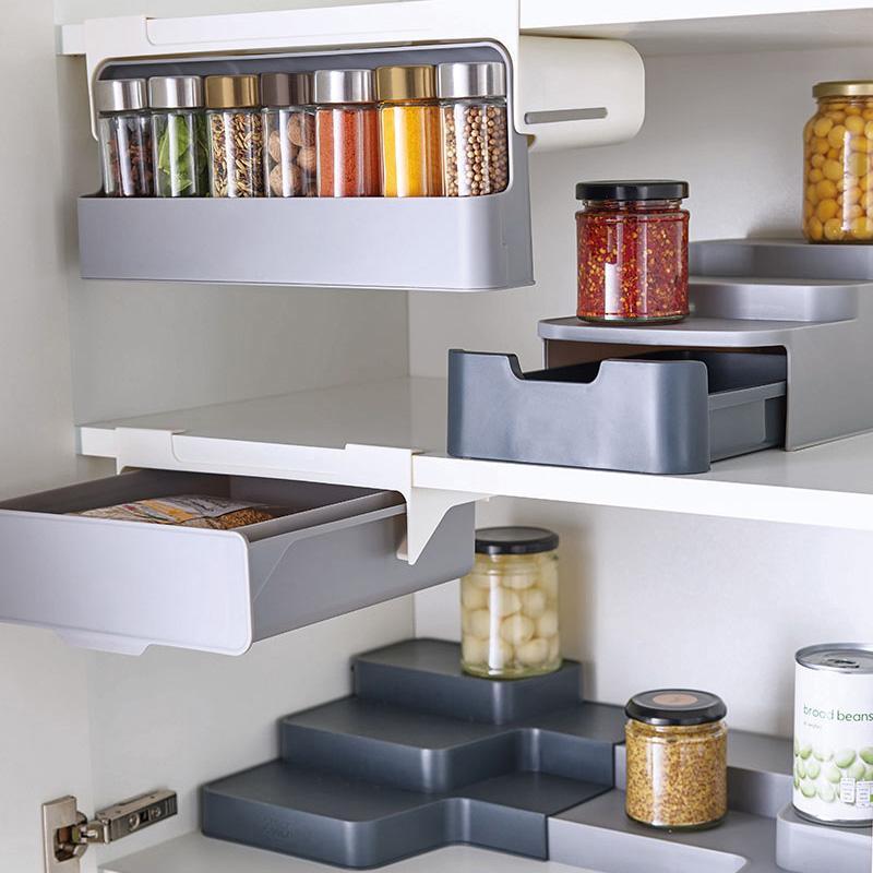 Kitchen Self-Adhesive Wall-Mounted Spice OrganizerIntroducing the Kitchen Self-Adhesive Wall-Mounted Spice Organizer - the perfect way to make use of unused space beneath your kitchen shelves and keep your spices orKitchen