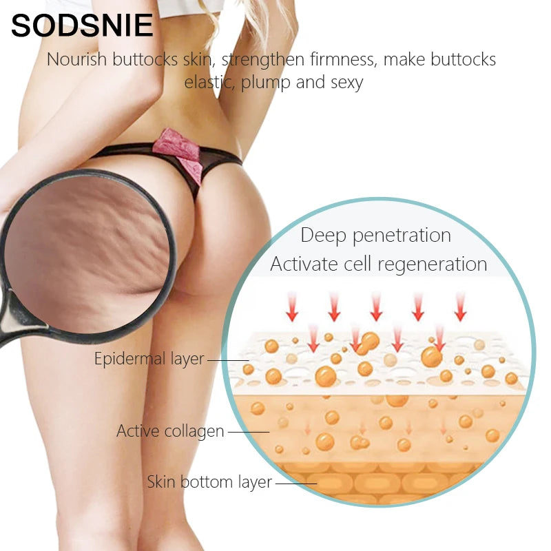Butt Enhancement Cream Firming Lifting Remove Cellulite Body Care Fast Growth Busty Amino Acid Collagen Serum Sexy Curvy 40g