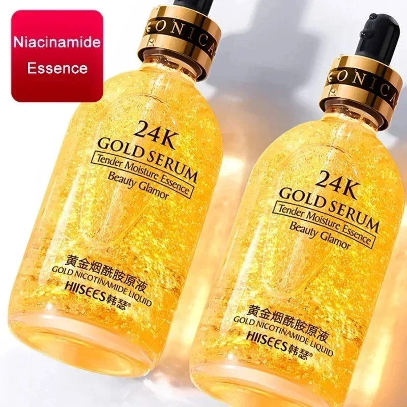 24k Gold Face Serum Brightening Skin Care Products Hyaluronic Acid Nia24k Gold Face Serum Brightening Skin Care Products Hyaluronic Acid Niacinamide Facial Nourish Smooth Care Beauty Health