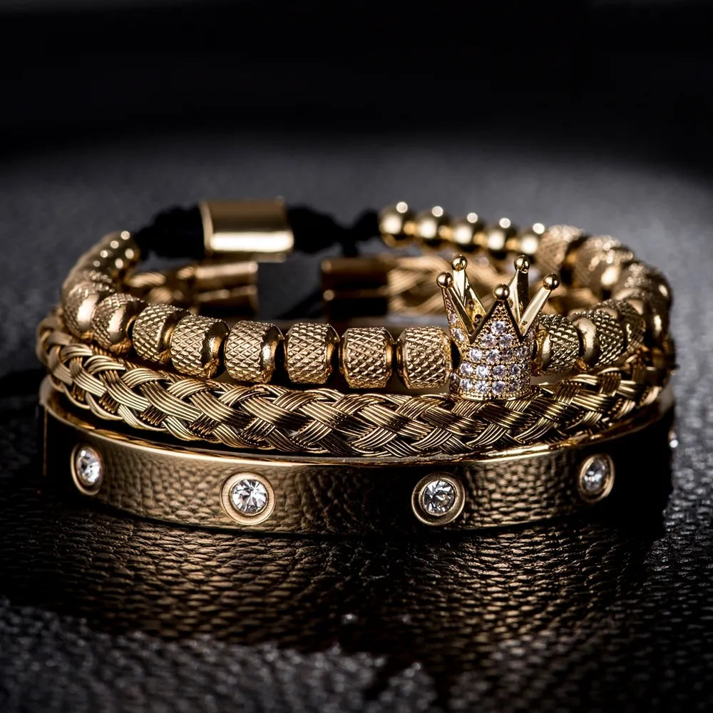 Diamond Roman BraceletsUnveil the epitome of elegance with our Stainless Steel Bracelets. For those in pursuit of the zenith of luxury and style, our selection of stainless steel braceletsDiamond Roman Bracelets