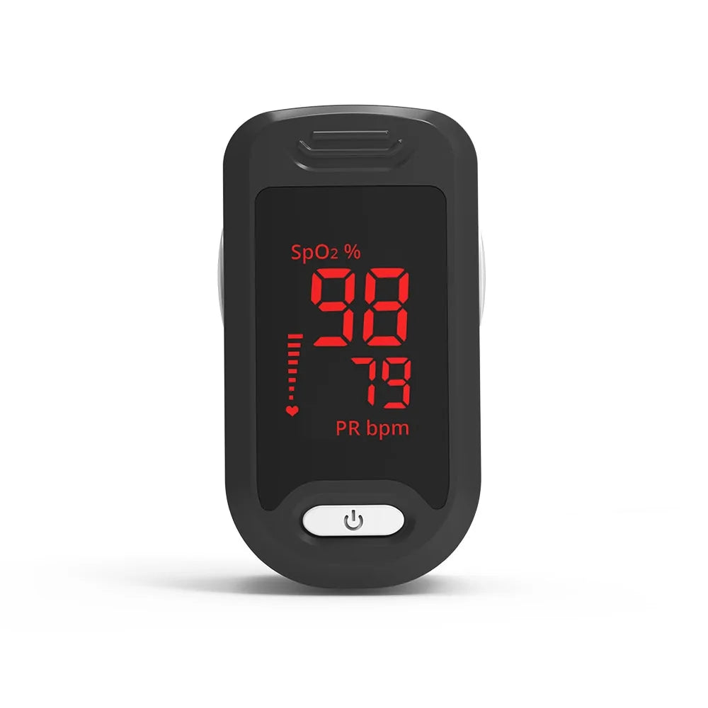 Medical Digital Pulse OximeterIntroducing our Finger Pulse Oximeter: the affordable and accurate solution for monitoring pulse rates and blood oxygen saturation levels with ease and precision. DeMedical Digital Pulse Oximeter