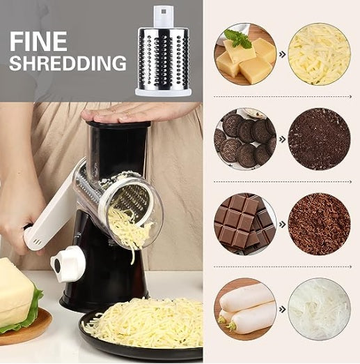 Kitchen Manual GraterIntroducing the Kitchen Manual Grater!
Elevate Your Kitchen Aesthetic: At the request of our valued customers, we've crafted this sleek black Rotary Cheese Grater.Kitchen Manual Grater